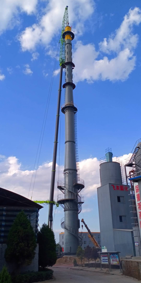 山西忻州垃圾焚燒發電項目（口徑DN2000mm，高度100m）